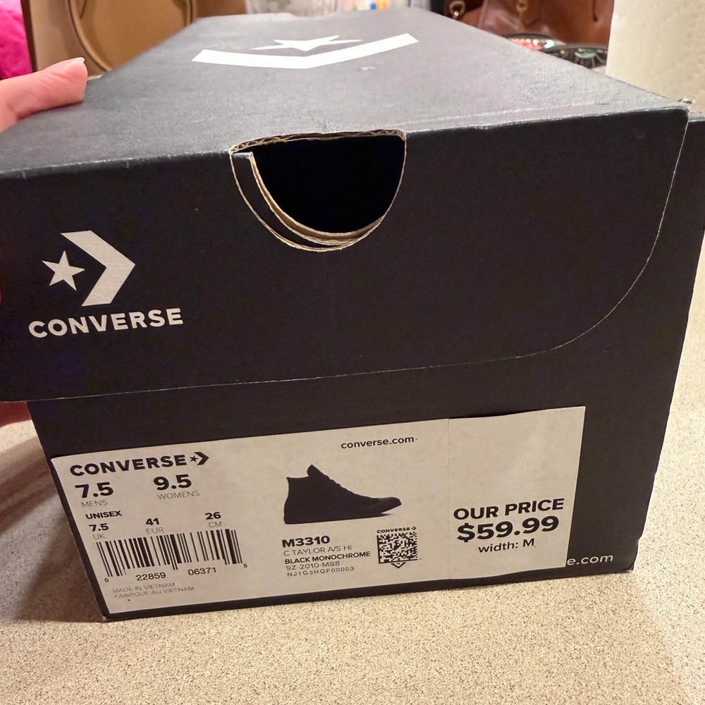 All black converse